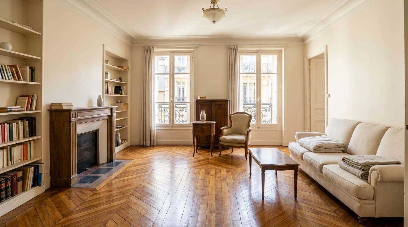 Logement après nettoyage et remise en état complète